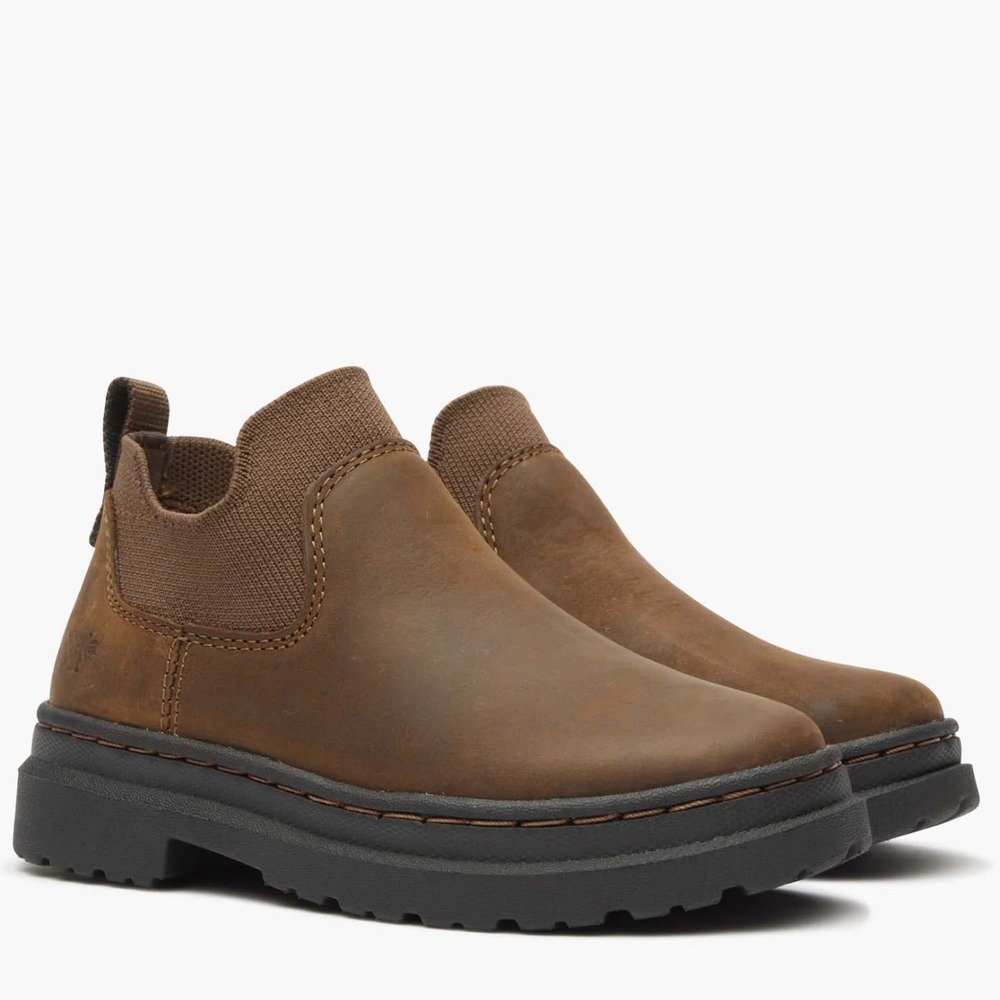 GEORGIA BOOT Little Kids' 3" Romeo Superlyte Shoe In Soggy Brown Sz 11 Workwear